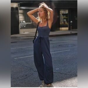 Fp Movement By Free People Inbound Onesie In Midnight Navy